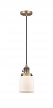Innovations Lighting 201CSW-BB-G51 - Bell - 1 Light - 5 inch - Brushed Brass - Cord hung - Mini Pendant
