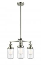Innovations Lighting 207-PN-G314 - Dover - 3 Light - 17 inch - Polished Nickel - Stem Hung - Chandelier