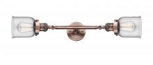 Innovations Lighting 208L-AC-G52 - Bell - 2 Light - 5 inch - Antique Copper - Adjustable Bath Vanity Light