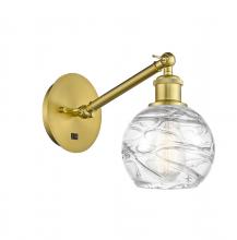 Innovations Lighting 317-1W-SG-G1213-6 - Athens Deco Swirl - 1 Light - 6 inch - Satin Gold - Adjustable Sconce