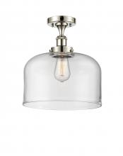 Innovations Lighting 916-1C-PN-G72-L - Bell - 1 Light - 12 inch - Polished Nickel - Semi-Flush Mount