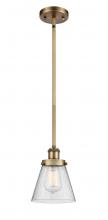 Innovations Lighting 916-1S-BB-G64 - Cone - 1 Light - 6 inch - Brushed Brass - Mini Pendant