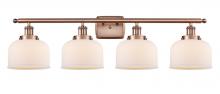 Innovations Lighting 916-4W-AC-G71 - Bell - 4 Light - 38 inch - Antique Copper - Bath Vanity Light