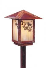 Arroyo Craftsman ESP-7PFGW-MB - 7" evergreen stem mount with pine needle filigree
