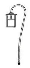 Arroyo Craftsman LV27-M5EGW-S - low voltage 5" mission fixture without overlay (empty)