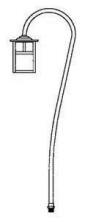 Arroyo Craftsman LV36-M5EGW-VP - low voltage 5" mission fixture without overlay (empty)