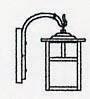 Arroyo Craftsman MB-5TWO-MB - 5" mission wall mount with T-bar overlay