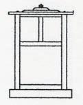Arroyo Craftsman MC-10TAM-VP - 10" mission column mount with t-bar overlay
