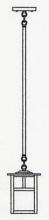 Arroyo Craftsman MSH-6EF-RC - 6" mission stem hung pendant without overlay (empty)