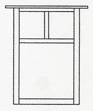 Arroyo Craftsman MW-15EWO-RC - 15" mission flush wall mount without overlay (empty)